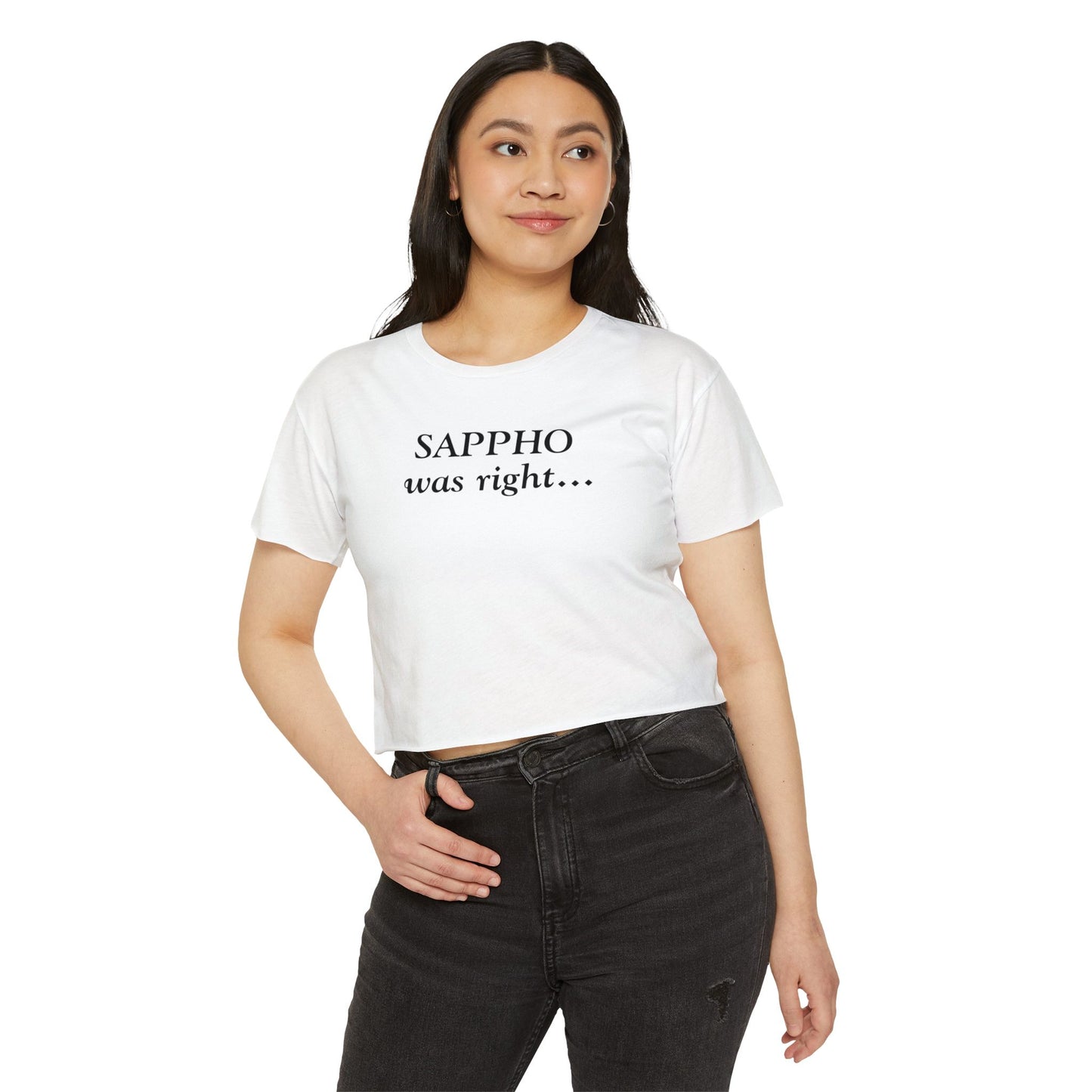 "Sappho Was Right..." Crop Tee