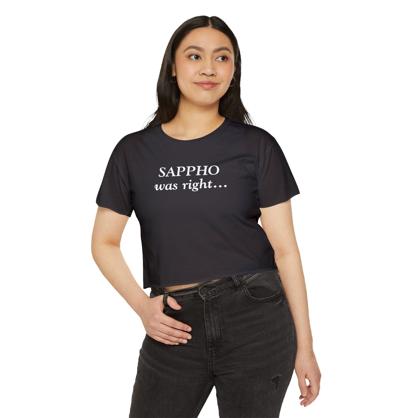 "Sappho Was Right..." Crop Tee