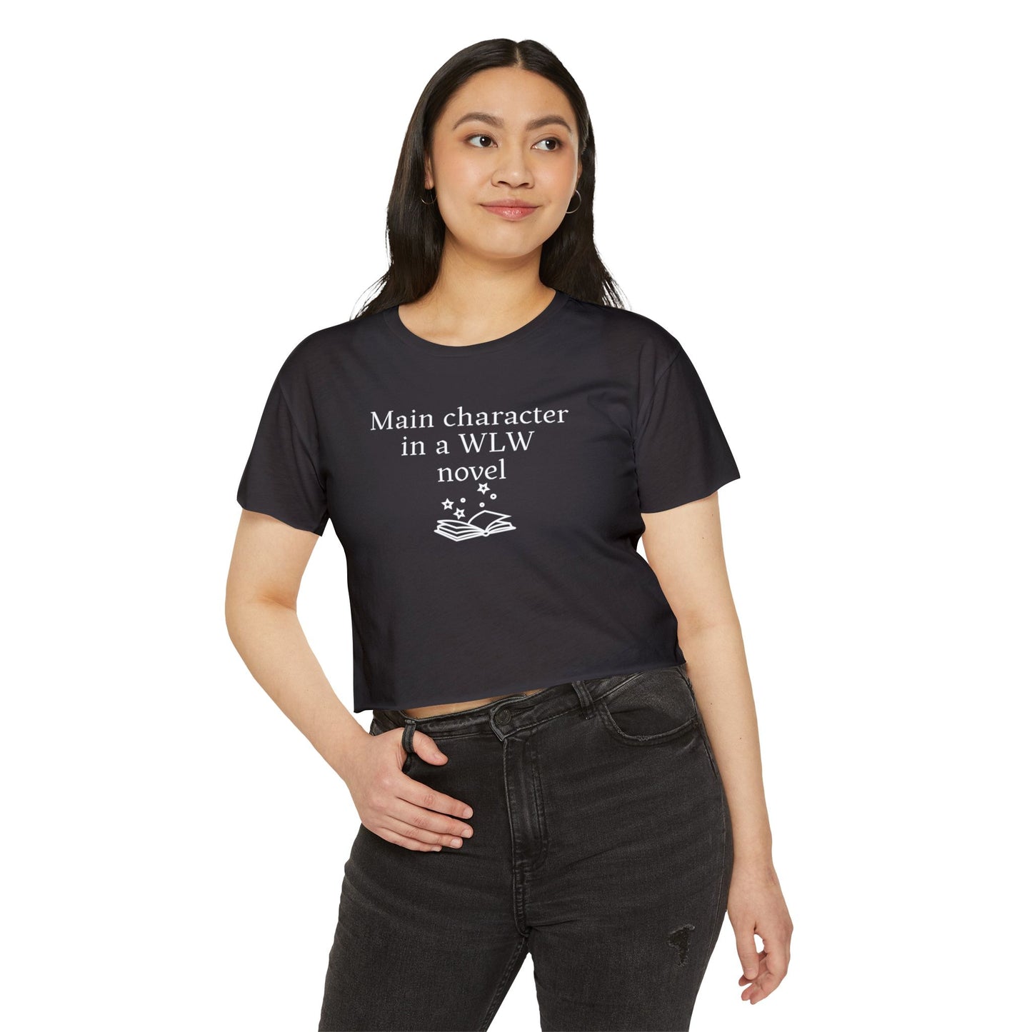 "Main Character in a WLW Novel" Crop Tee