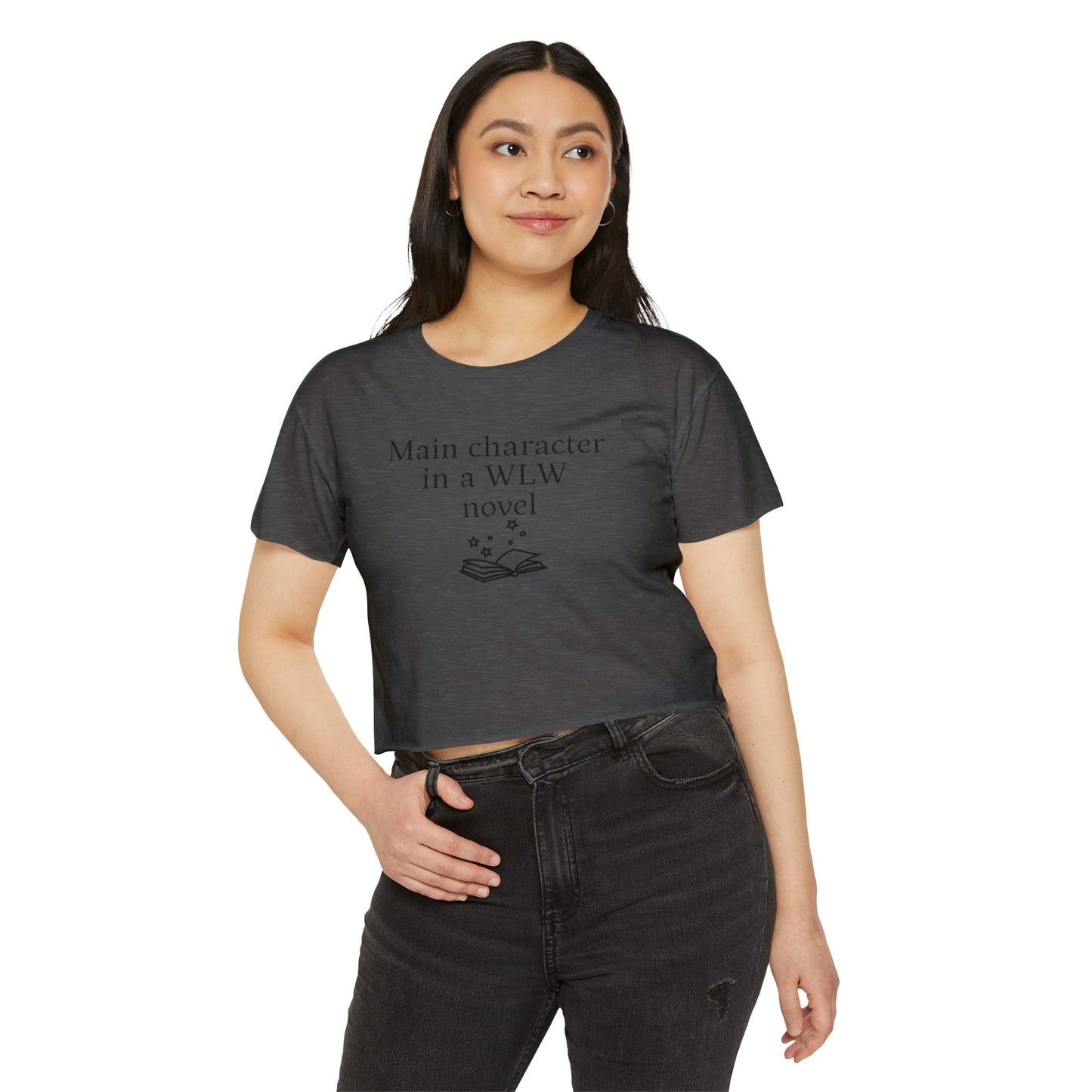 "Main Character in a WLW Novel" Crop Tee