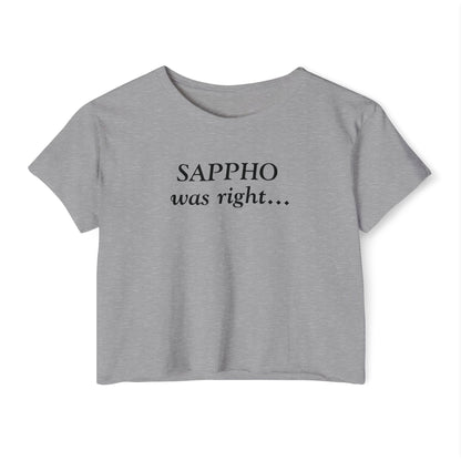 "Sappho Was Right..." Crop Tee